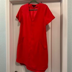 Cute BR red dress with pockets in fabulous condition!
